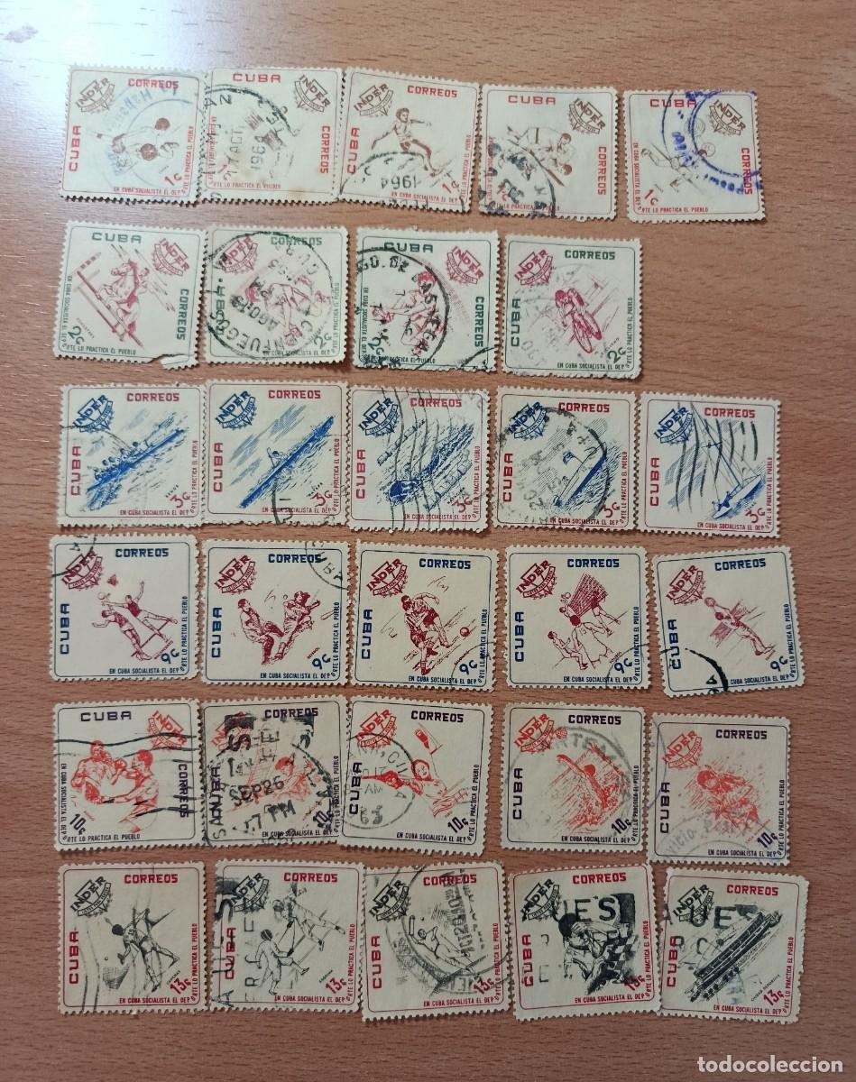 Sellos: Sellos Cuba 1962, Instituto Nacional de deporte, edifil 930/959 (falta uno de 2 centimos)
