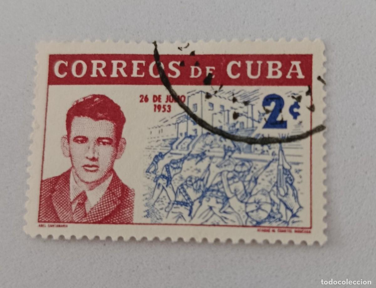 Sellos: Sellos Cuba 1962, en honor de Abel Santamaria, edifil 960