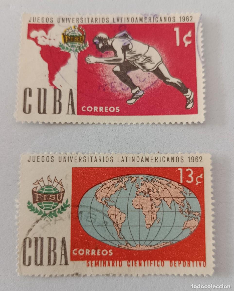 Sellos: Sellos Cuba 1962, Juegos Universitarios Latinoamericanos, edifil 973, 976