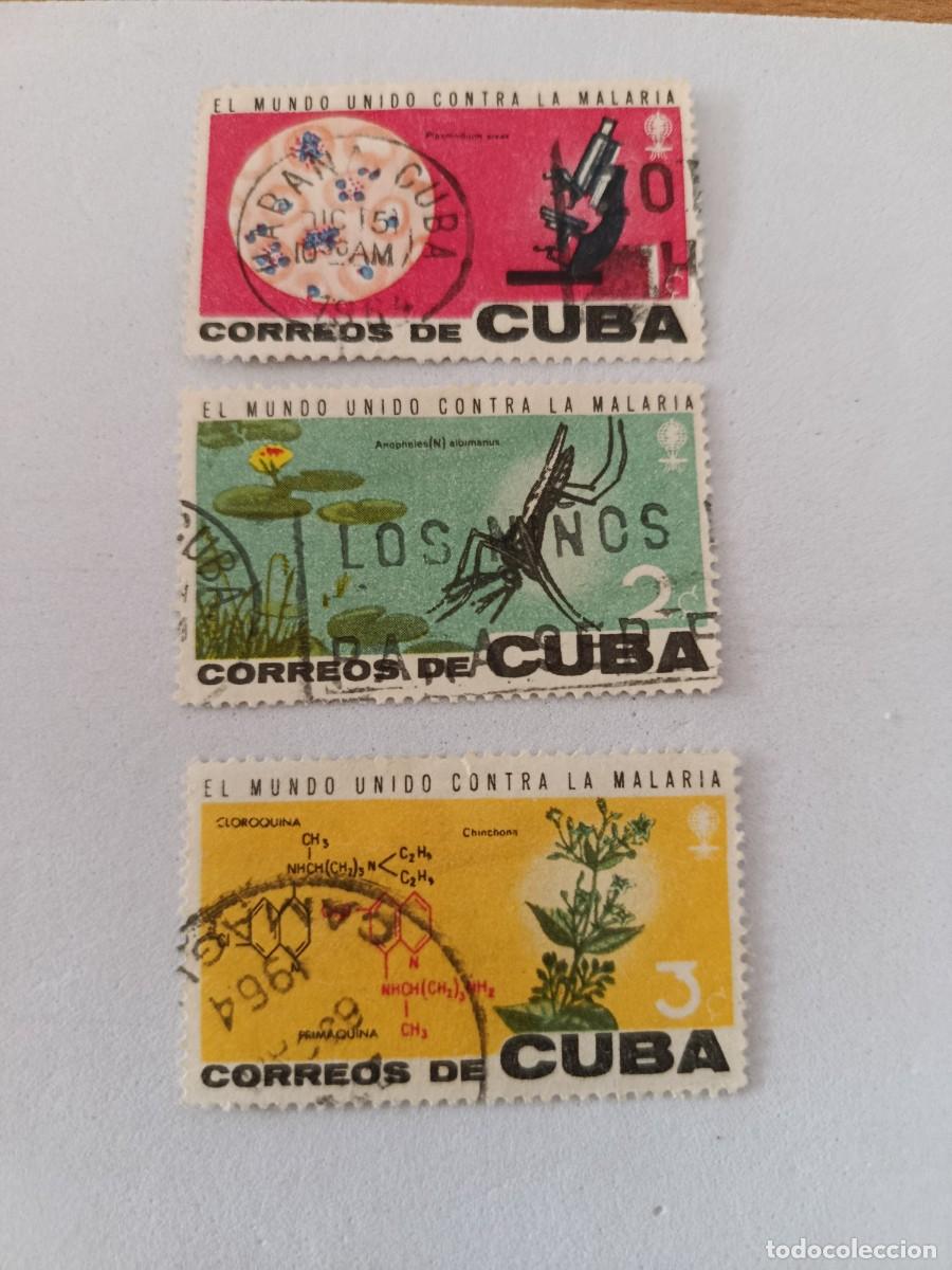 Sellos: Sellos Cuba 1962, Campa&ntilde;a contra la malaria. edifil 977/979