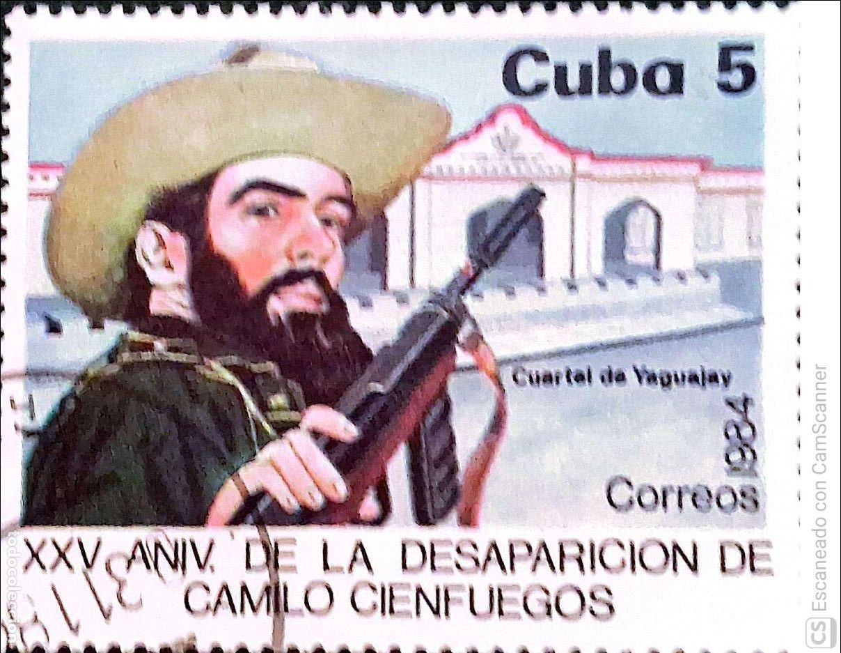 Sellos: Cuba. 2584 Aniversario de la desaparici&oacute;n de Camilo Cienfuegos en el mar: Retrato del h&eacute;roe cubano.