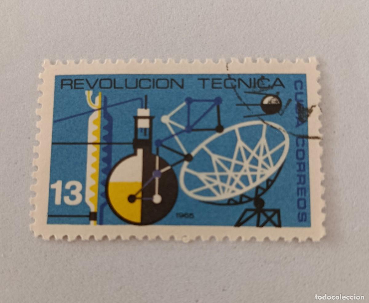Sellos: Sellos Cuba 1965, Revoluci&oacute;n t&eacute;cnica, edifil 1174