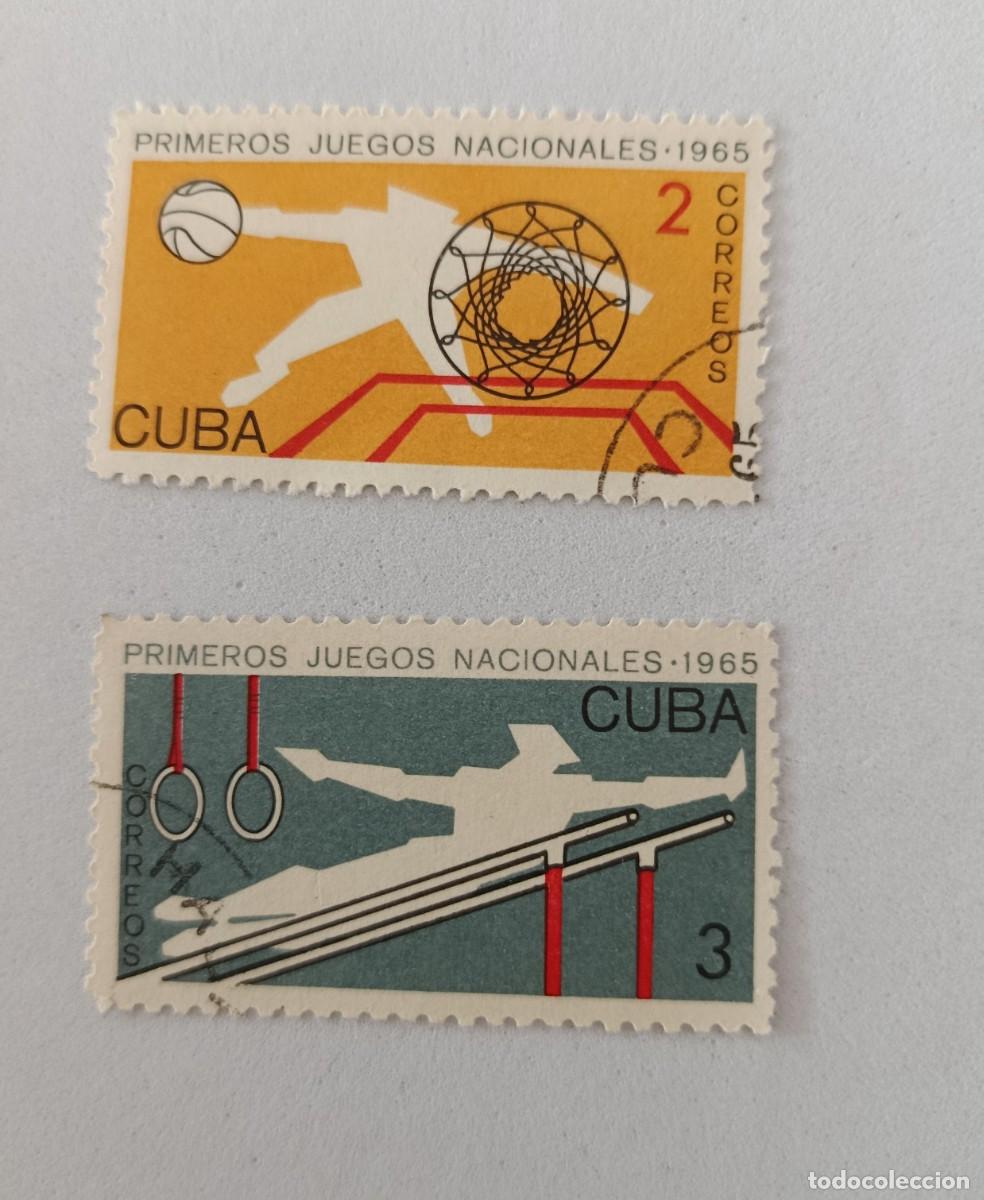 Sellos: Sellos Cuba 1965, I Juegos Nacionales, edifil 1211/1212