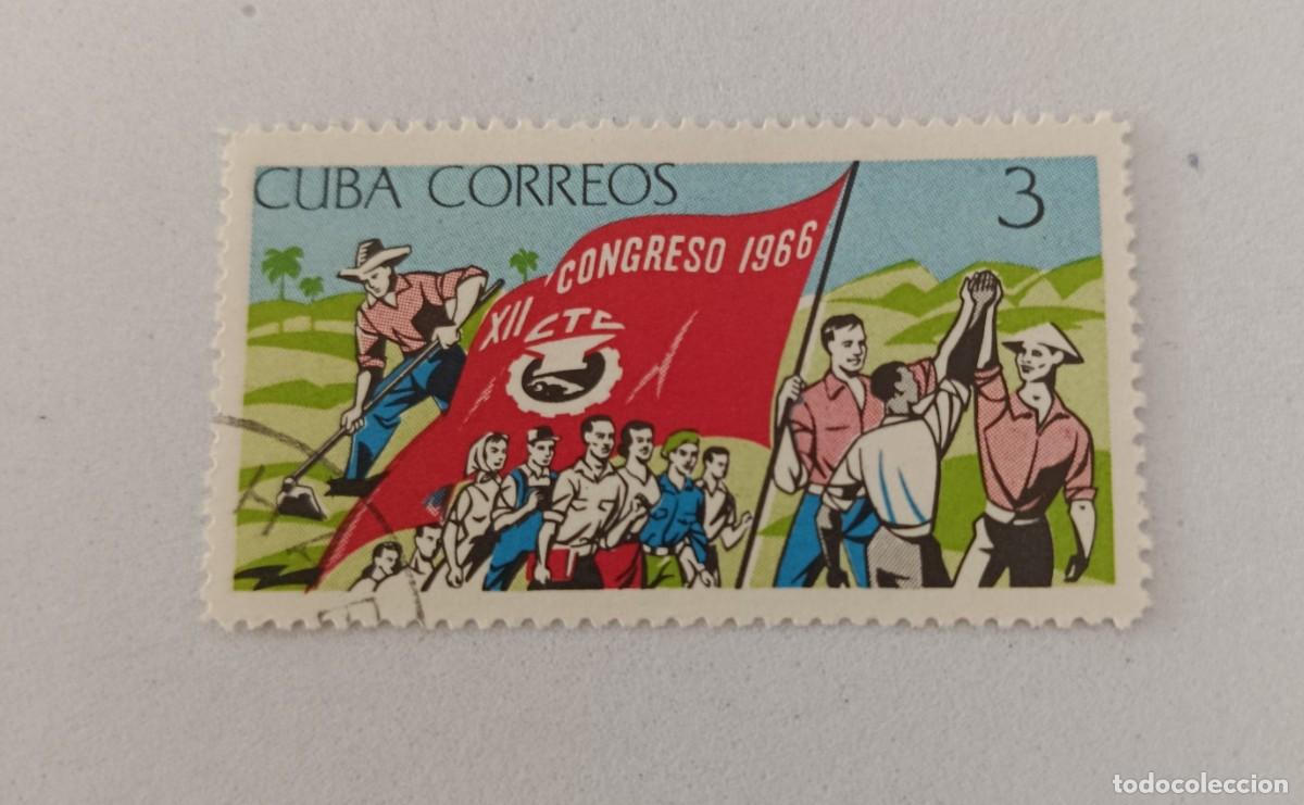 Sellos: Sellos Cuba 1966, XII Cpngreso de la central de trabajadores de Cuba. edifil 1361