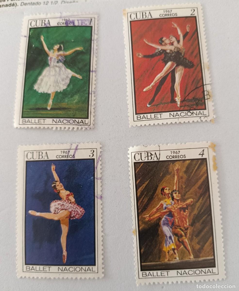 Sellos: Sellos Cuba 1967, Festival internacional de ballets. edifil 1471/1474.