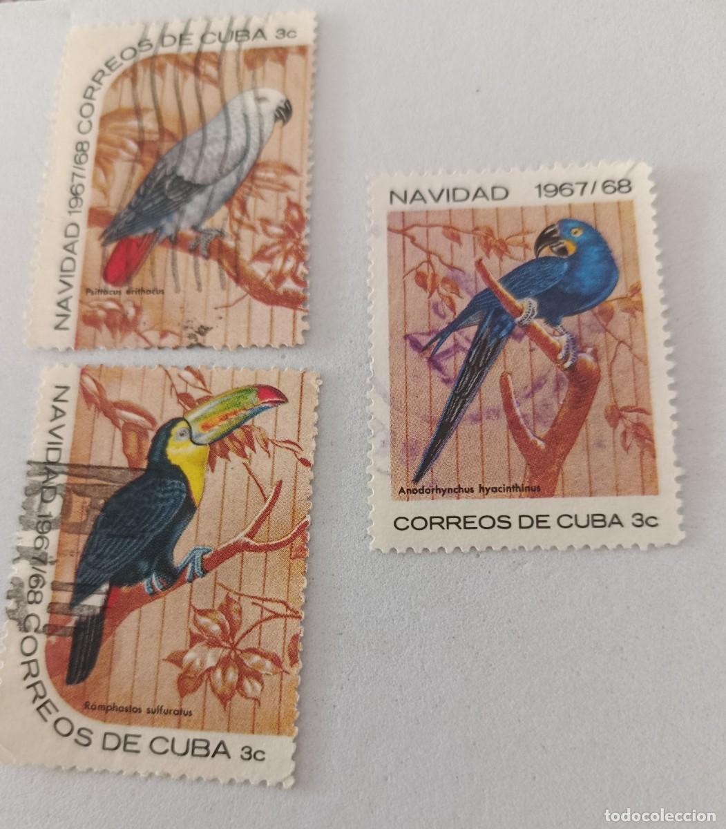Sellos: Sellos Cuba 1967, Navidad aves. edifil 1548, 1550 y 1552.