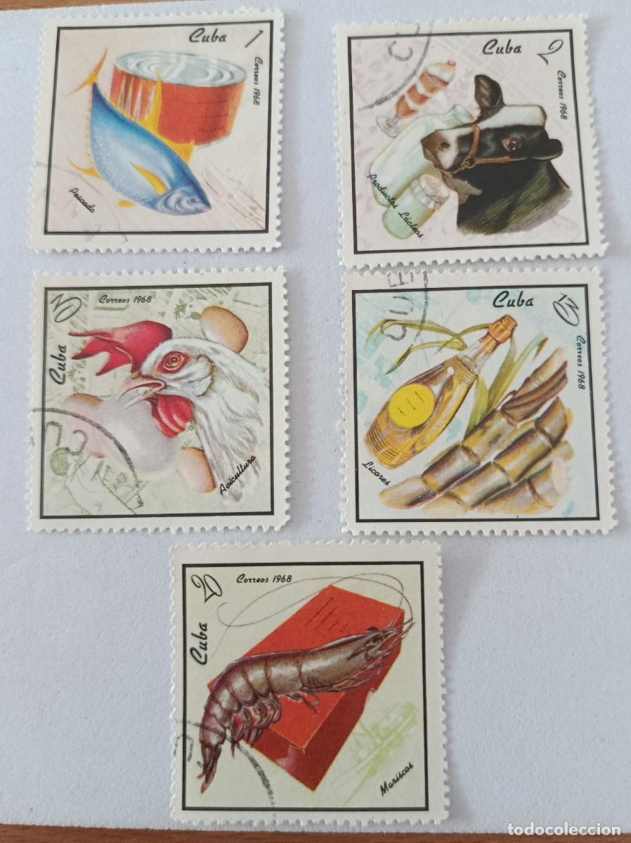 Sellos: Sellos Cuba 1968, Exportaci&oacute;n de productos cubanos, edifil 1578/1582
