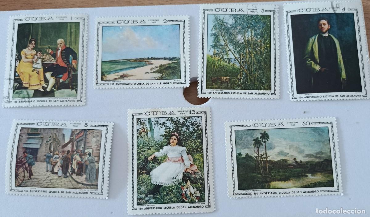 Sellos: Sellos Cuba 1968, 150 Aniversario de la escuela de San Alejano. edifil 1618/1627.