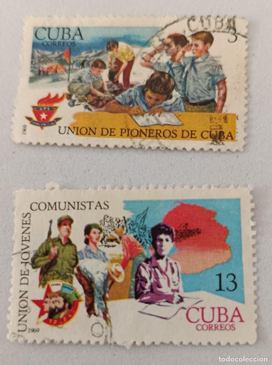 Sellos: Sellos Cuba 1969, Uni&oacute;n de Pioneros y J&oacute;venes Comunistas, edifil 1629/1630