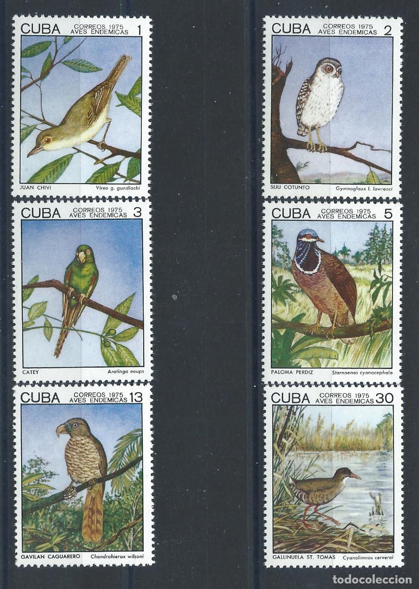 Sellos: Cuba1 N&deg;1853/58** (MNH) 1975 - Faune &rdquo;Oiseaux&rdquo;