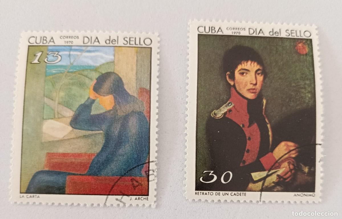 Sellos: Sellos Cuba 1970, D&iacute;a del Sello. edifil 1764/1765