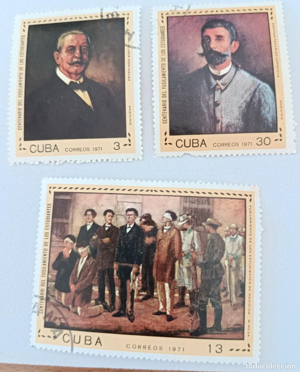 Sellos: Sellos Cuba 1971, Centenario del fusilamiento de los estudiantes de medicina edifil 1898/1900