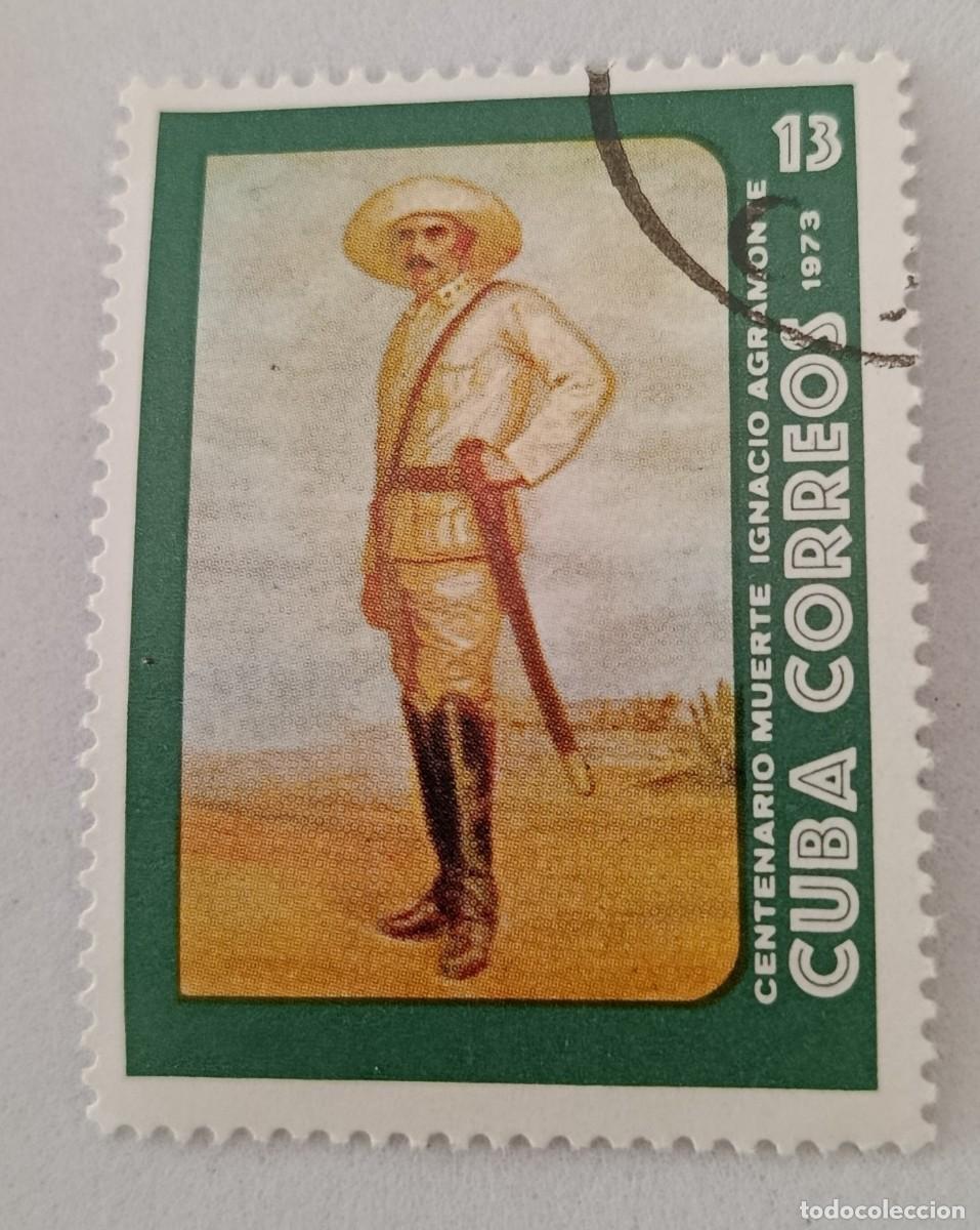 Sellos: Sellos Cuba 1973, Centenario de la muerte de Ignacio Agramonte. edifil 2041.