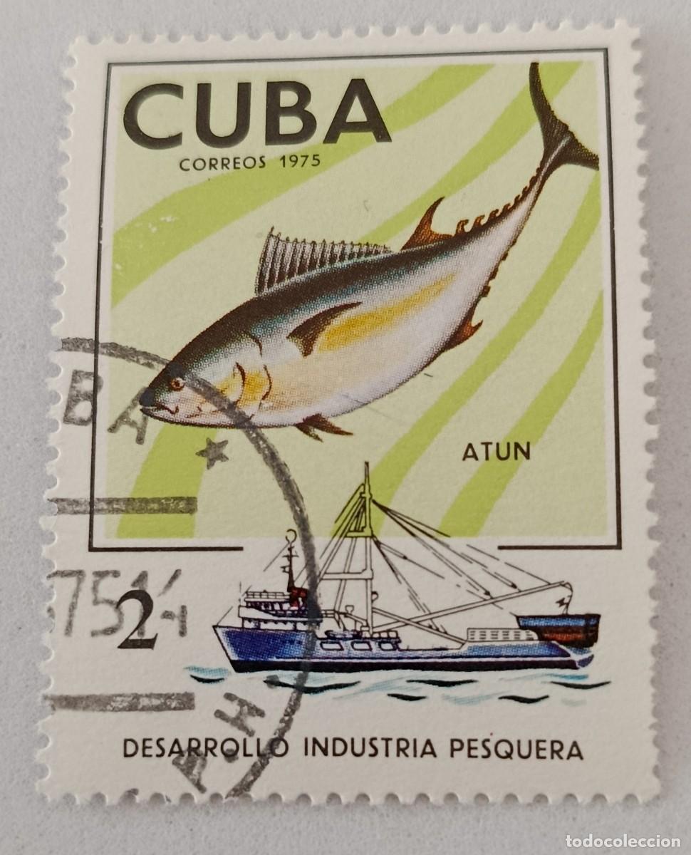 Sellos: Sellos Cuba 1975, Desarrollo de la ind&uacute;stria pesquera. ediifl 2199