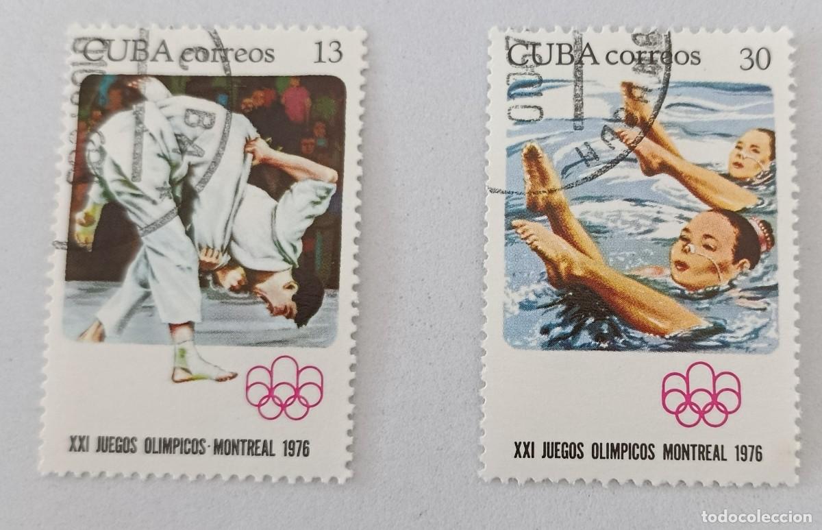 Sellos: Sellos Cuba 1976, XXI Juegos Ol&iacute;mpicos Montreal, edifil 2308/2309