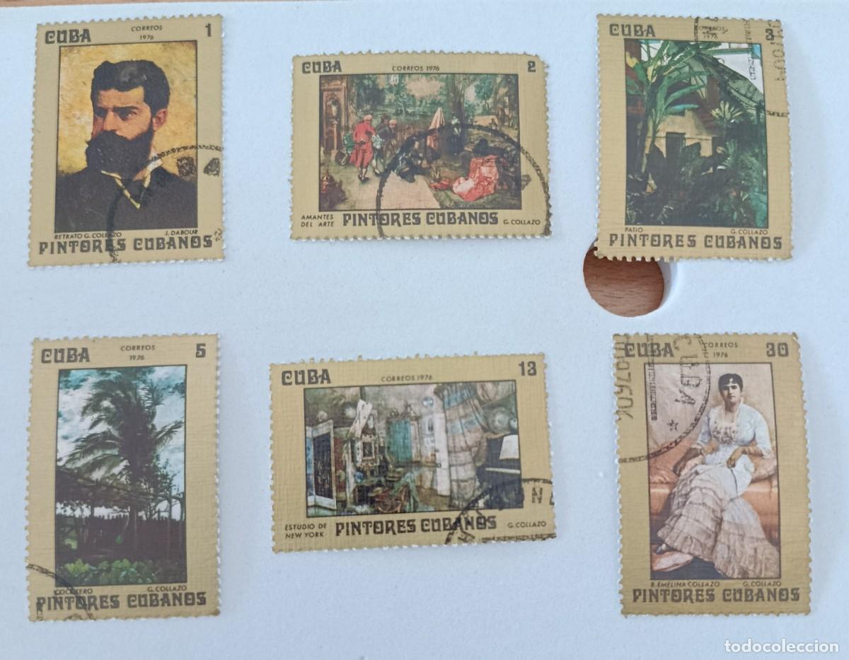 Sellos: Sellos Cuba 1976, Pintores cubanos. G. Collazo, edifil 2323/2328.