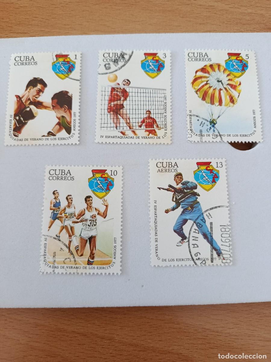 Sellos: Sellos Cuba 1977, IV Espartaquiadas militares de verano. edifil 2409/2413