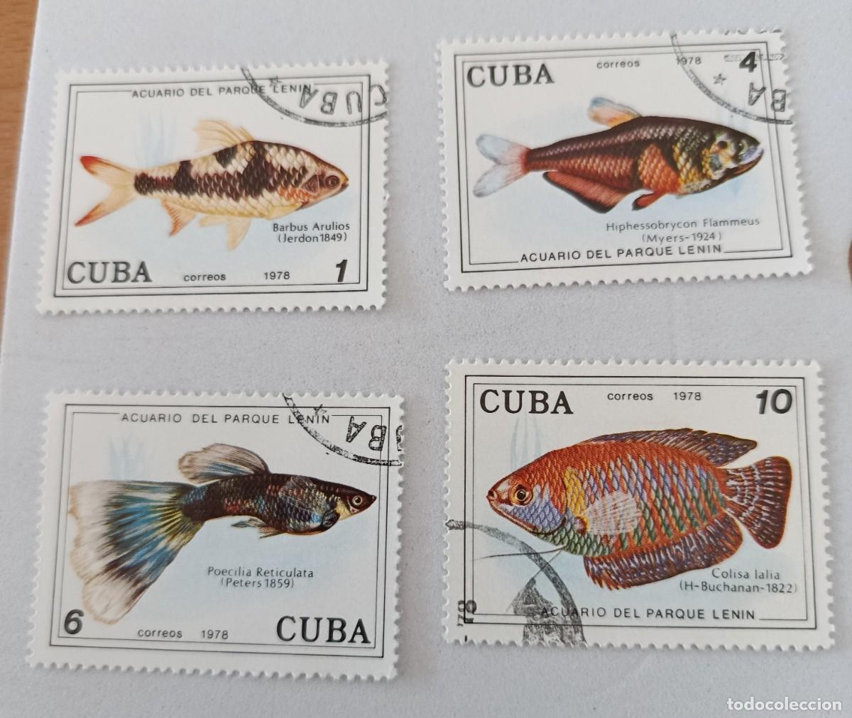 Sellos: Sellos Cuba 1978, Peces del acuario del Parque Lenin. edifil 2471/2474