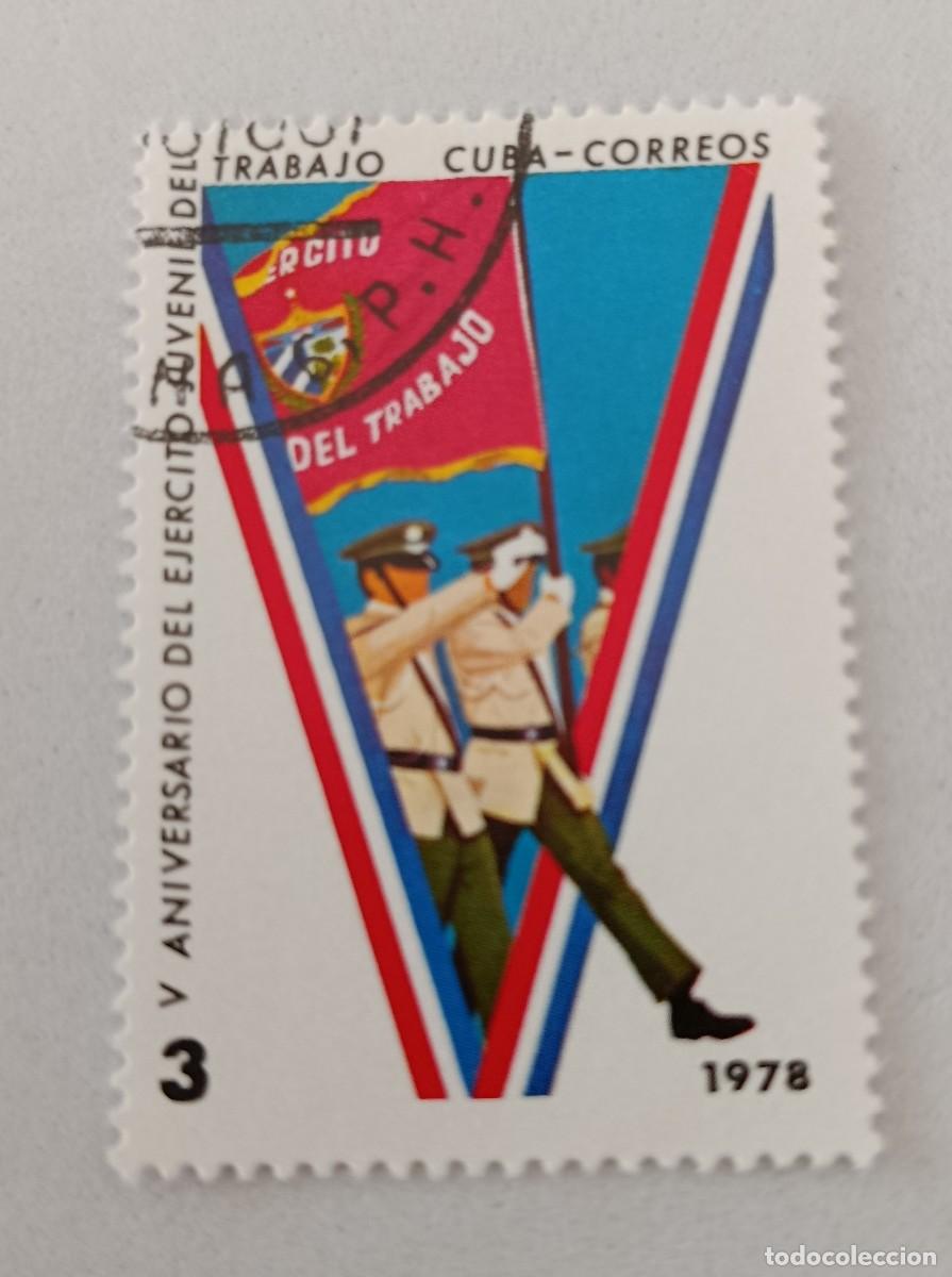 Sellos: Sellos Cuba 1978, 5 aniversario del Ej&eacute;rcito juvenil de trabajadores. edifil 2497