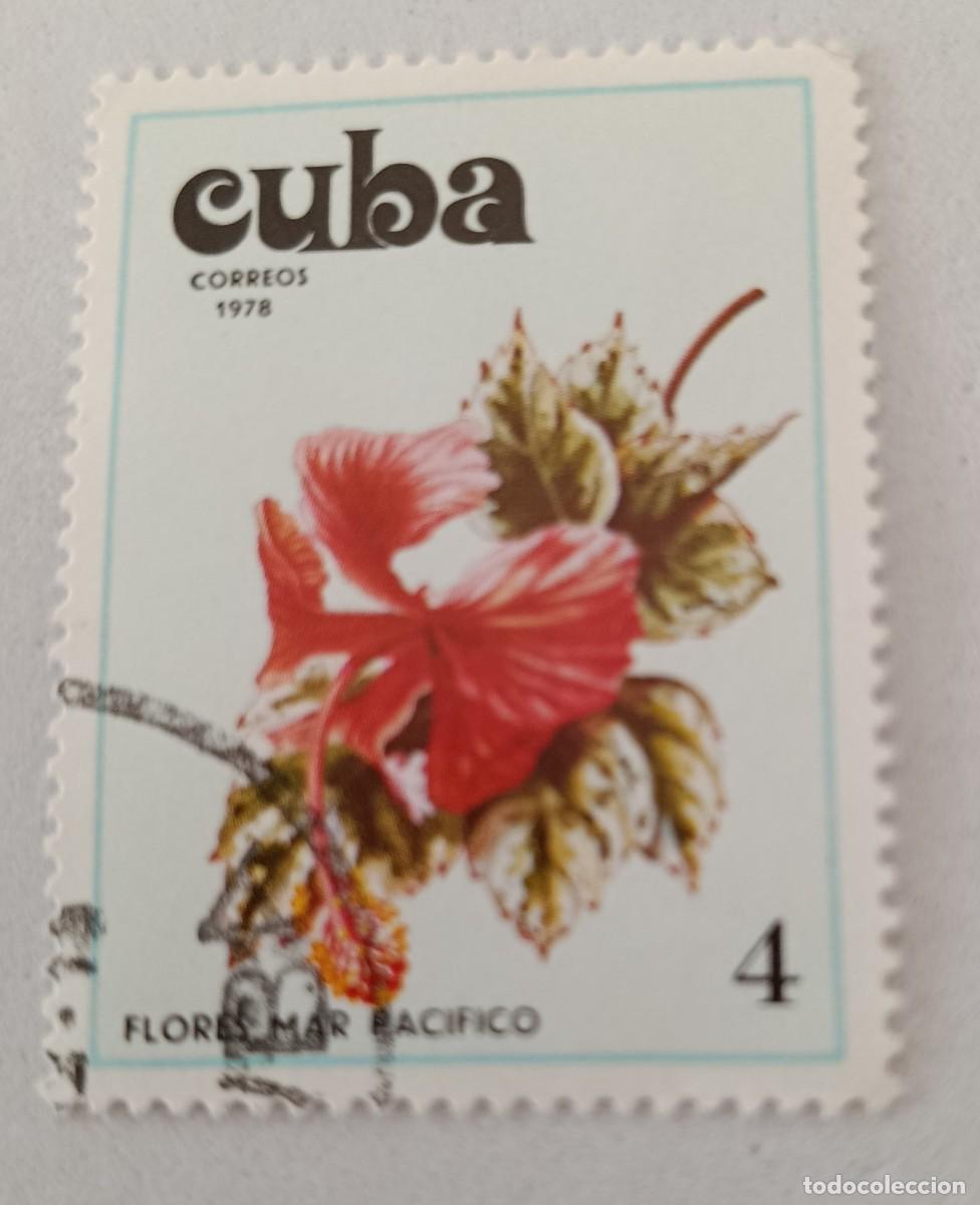 Sellos: Sellos Cuba 1978, Flores de cultiva. Mar Pac&iacute;fico. edifil 2525