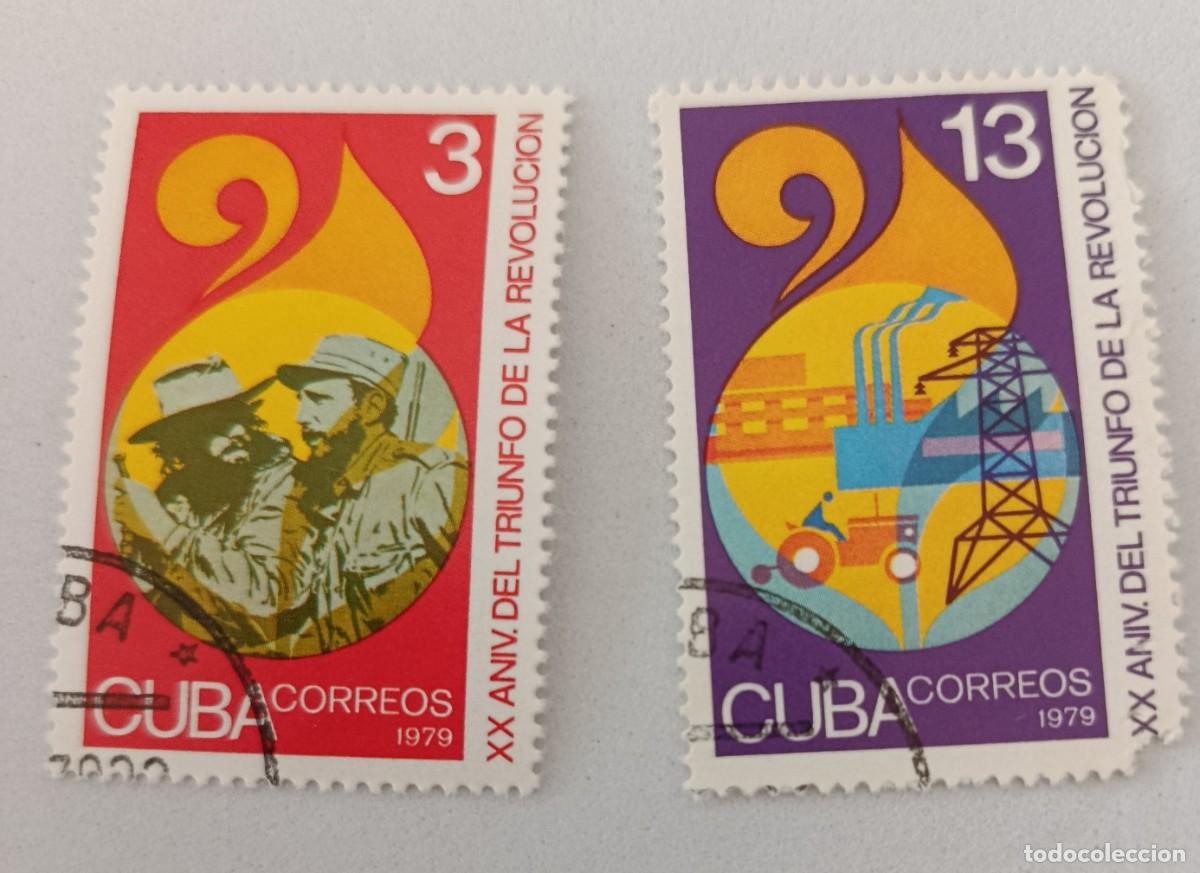 Sellos: Sellos Cuba 1978, 20 aniversario del triunfo de la Revoluci&oacute;n. edifil 2531/2532