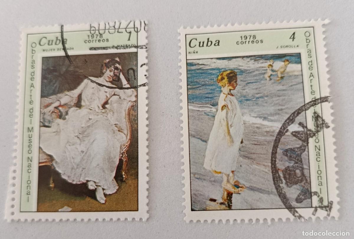 Sellos: Sellos Cuba 1978, Obras de arte del Museo Nacional. Edifil 2441/2442