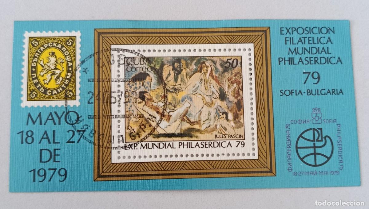 Sellos: Sellos Cuba 1979, Exposici&oacute;n Filat&eacute;lica Mundial. Edifil 2564