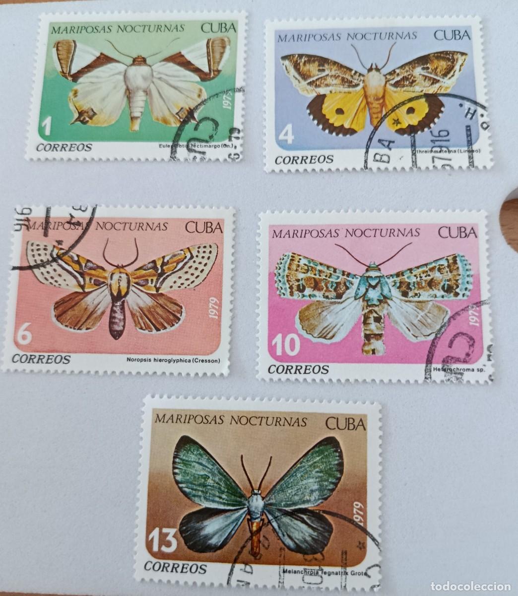 Sellos: Sellos Cuba 1979, Mariposas nocturnas cubanas. edifil 2565/2569