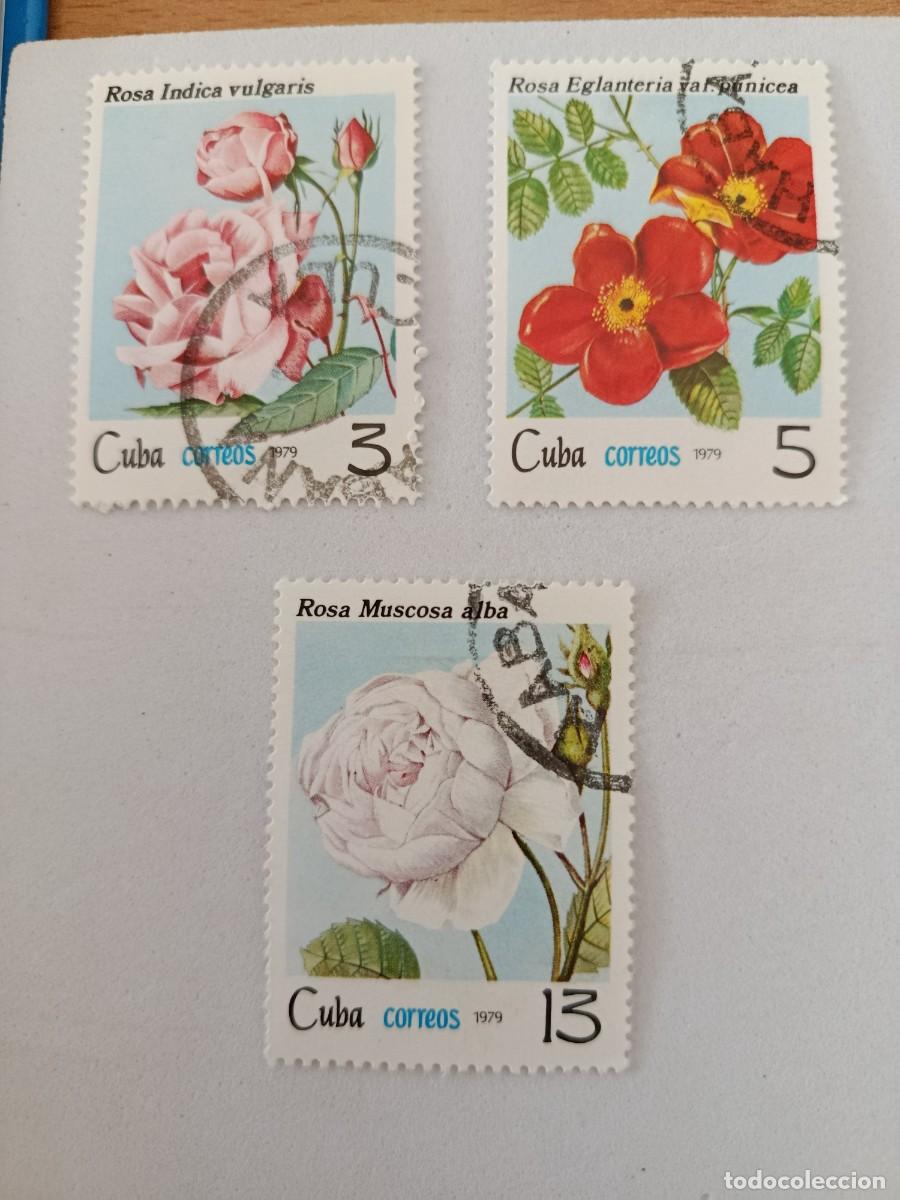 Sellos: Sellos Cuba 1979, Flora, Rosas de cultivo. edifil 2589/2590 y 2592