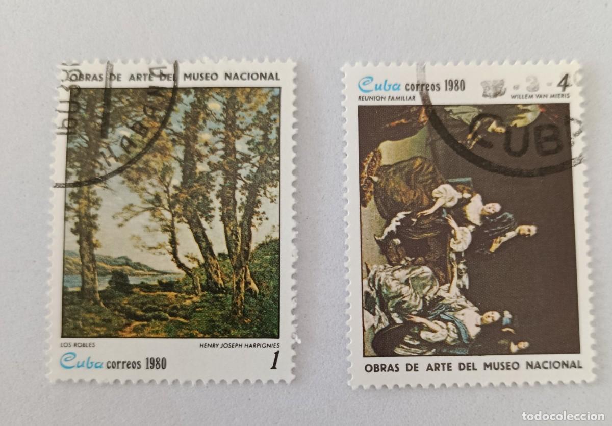 Sellos: Sellos Cuba 1980, Obras de arte del Museo Nacional, edifil 2631/2632