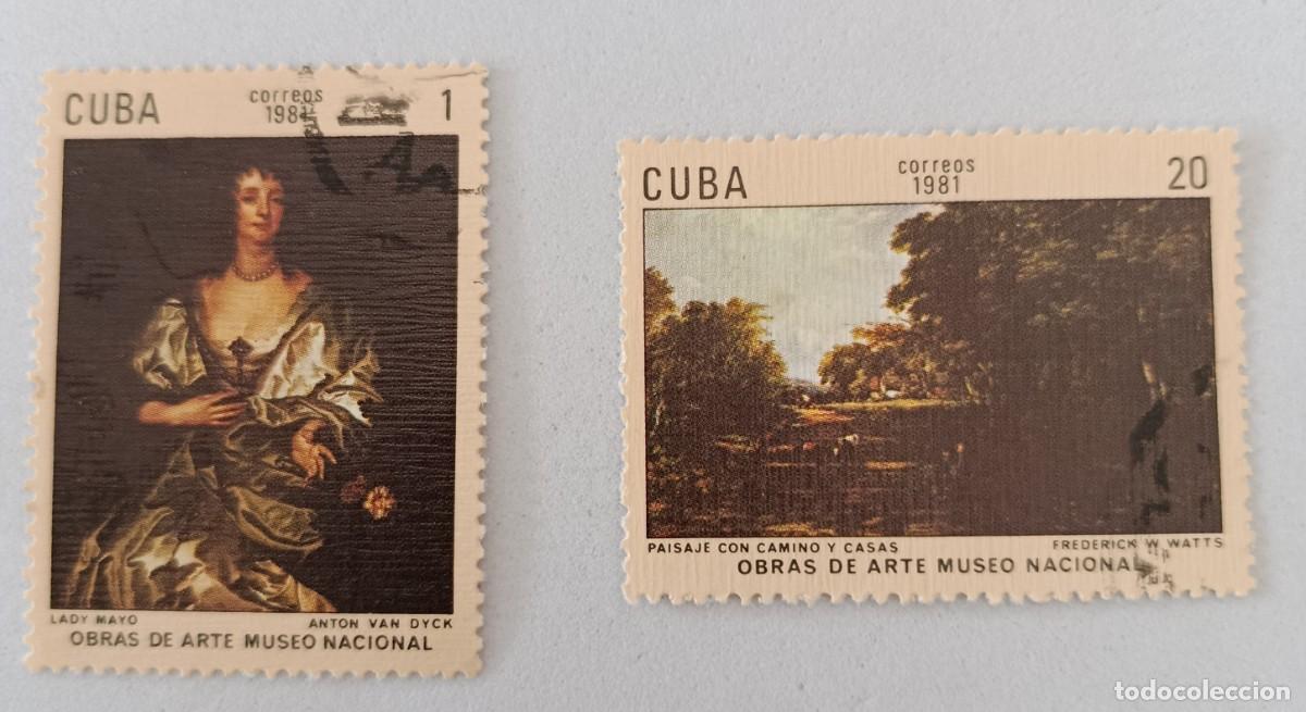 Sellos: Sellos Cuba 1981, Obras de arte del Museo Nacional. edifil 2696 y 2700