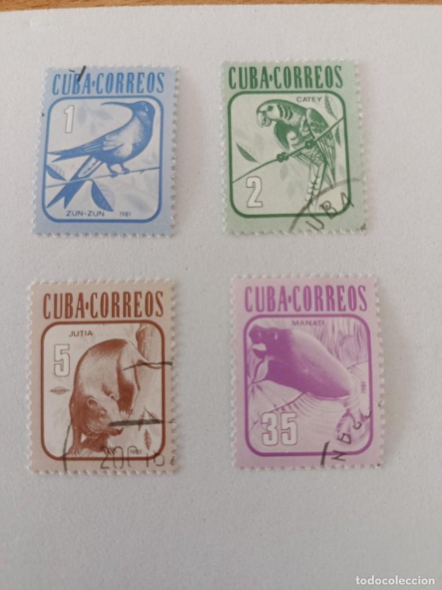 Sellos: Sellos Cuba 1981, Serie permanente, fauna, edifil 2774/2776 y 2778