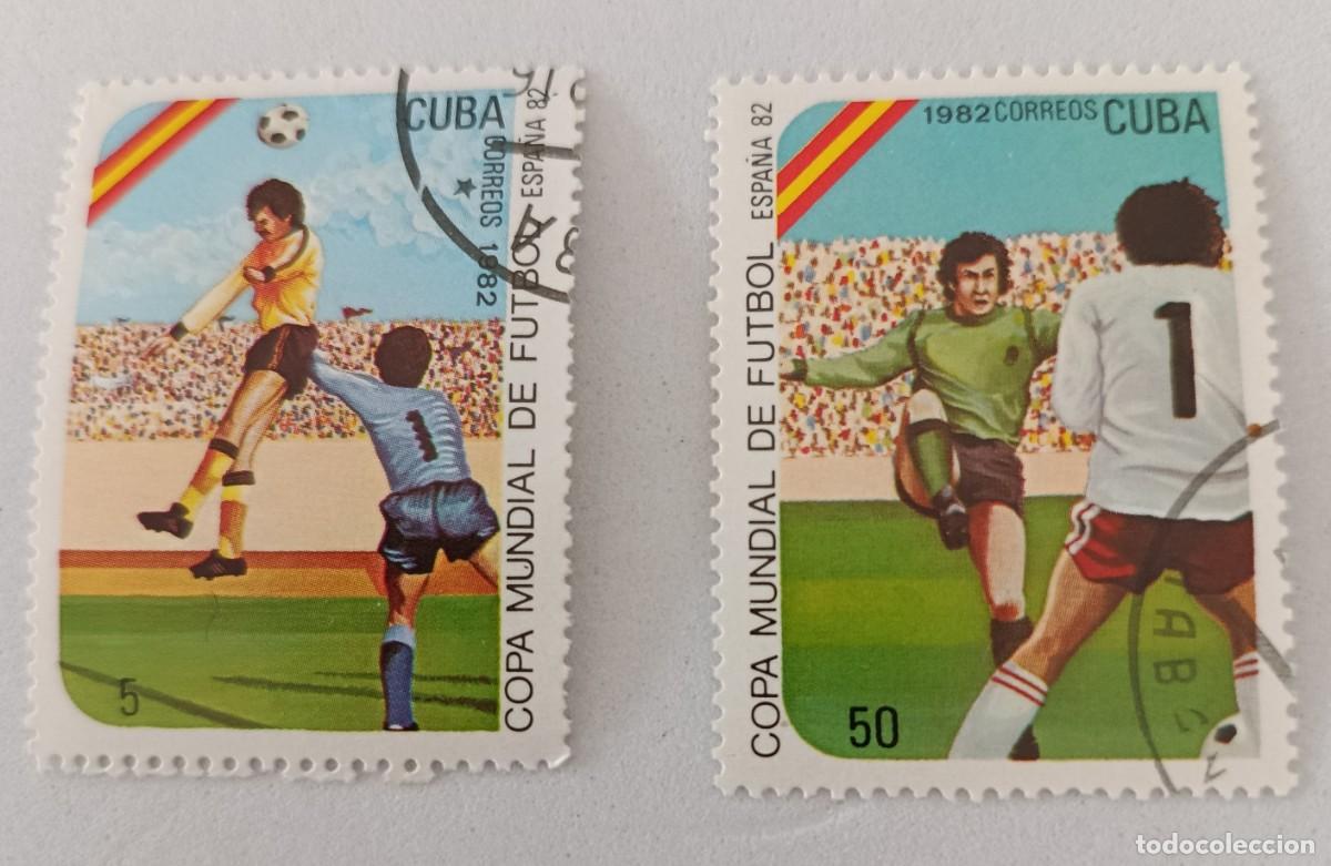 Sellos: Sellos Cuba 1982, Copa Muldial de Fulbol ESPA&Ntilde;A`82, edifil 2788 y 2792