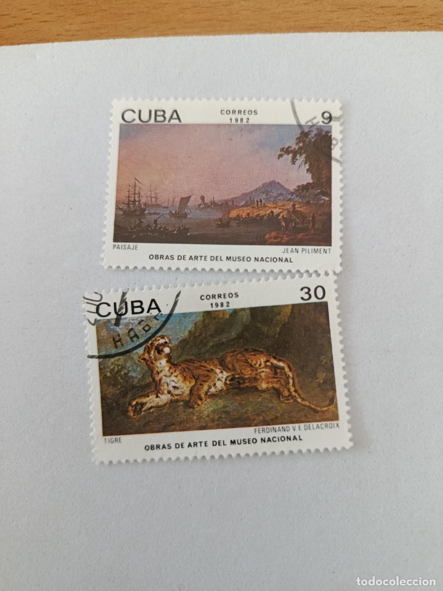 Sellos: Sellos Cuba 1982, Obras de arte del Museo Nacional, edifil 2829 y 2831