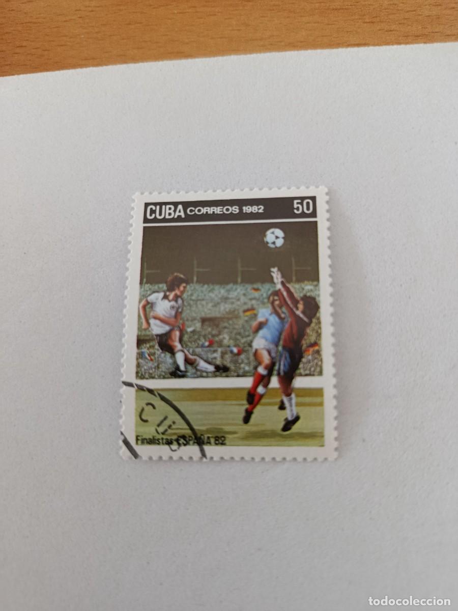 Sellos: Sellos Cuba 1982, Finalestas del campeonato Mundial de Futbol ESPA&Ntilde;A`82, EDIFIL 2856