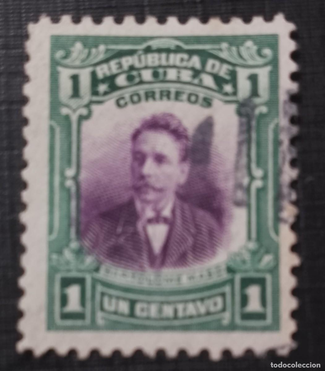 Sellos: REP&Uacute;BLICA DE CUBA - 1 UN CENTAVO - A&Ntilde;O 1910 - BARTOLOM&Eacute; MASO