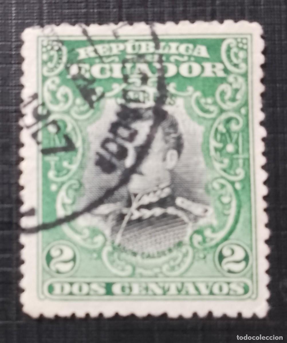 Sellos: 2 DOS CENTAVOS - A&Ntilde;O 1904 - CENTENARIO NACIMIENTO DEL CAPIT&Aacute;N ABDON CALDER&Oacute;N.