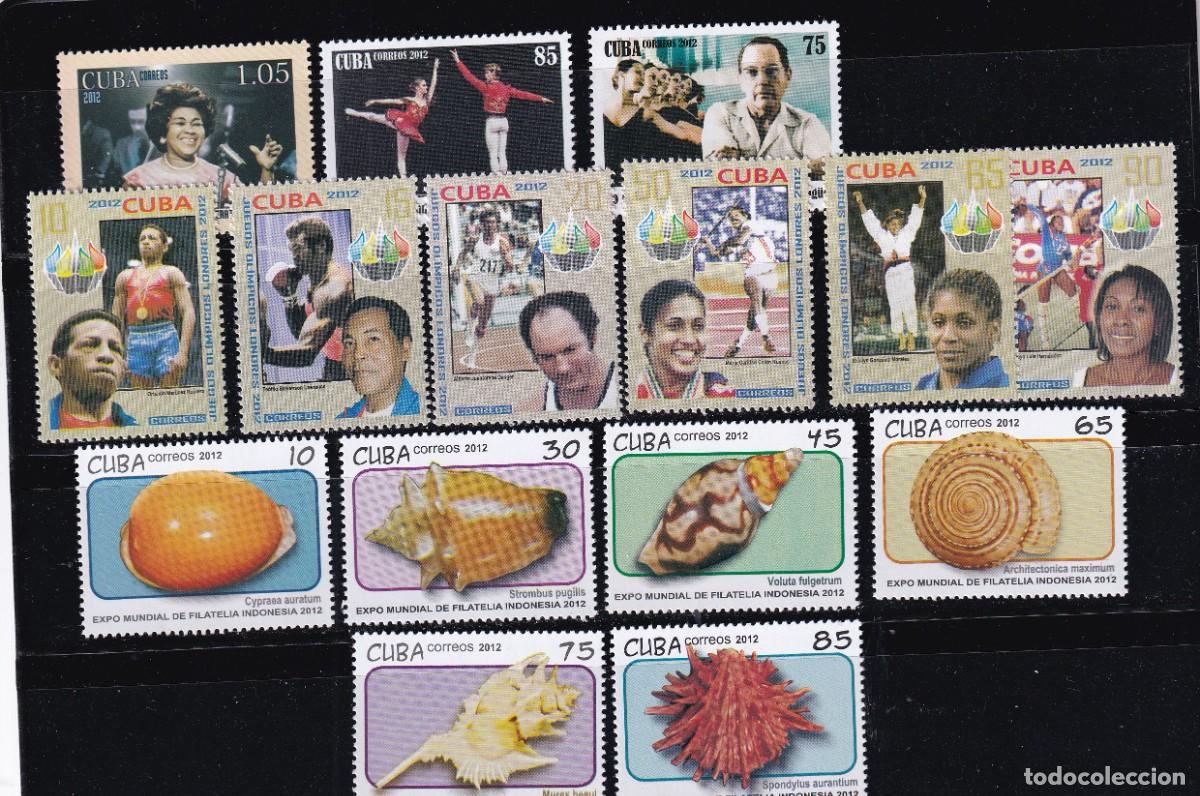 Sellos: CUBA, - 2012 - A&Ntilde;O COMPLETO - MNH - Foto 3