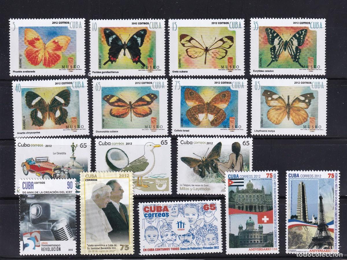 Sellos: CUBA, - 2012 - A&Ntilde;O COMPLETO - MNH - Foto 4