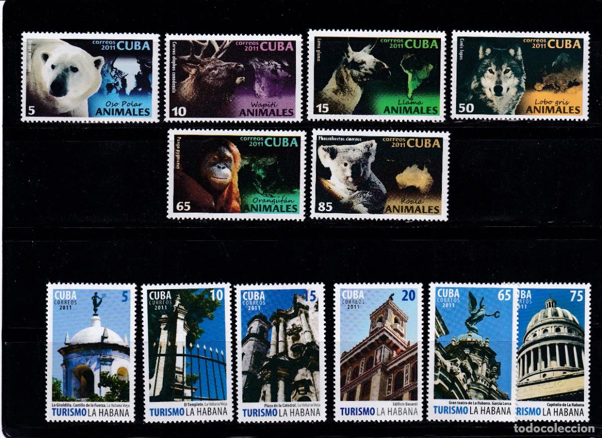 Sellos: CUBA - 2011 - A&Ntilde;O COMPLETO - MNH - Foto 4