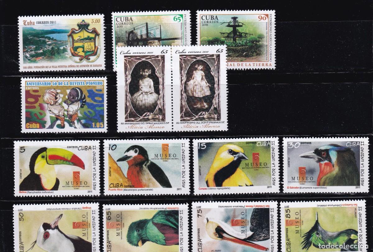 Sellos: CUBA - 2011 - A&Ntilde;O COMPLETO - MNH - Foto 5
