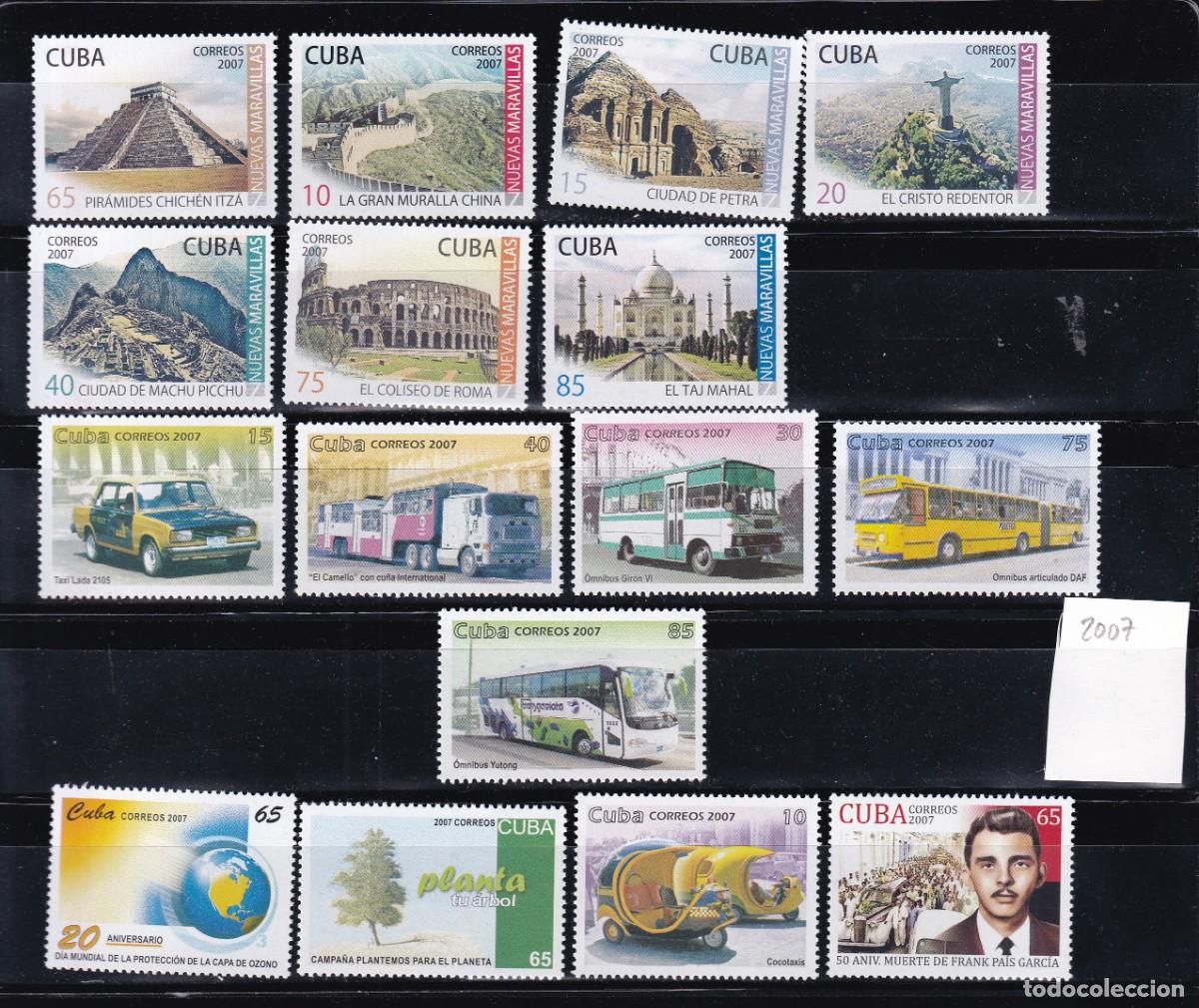 Sellos: CUBA - 2007 - A&Ntilde;O INCOMPLETO - MNH