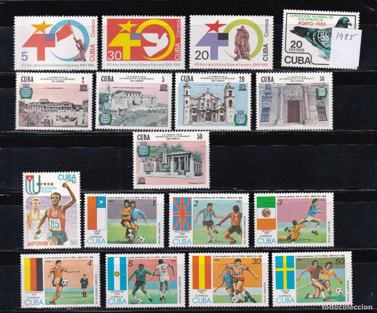 Sellos: CUBA - 1985/1988 - Conjunto de series - MNH
