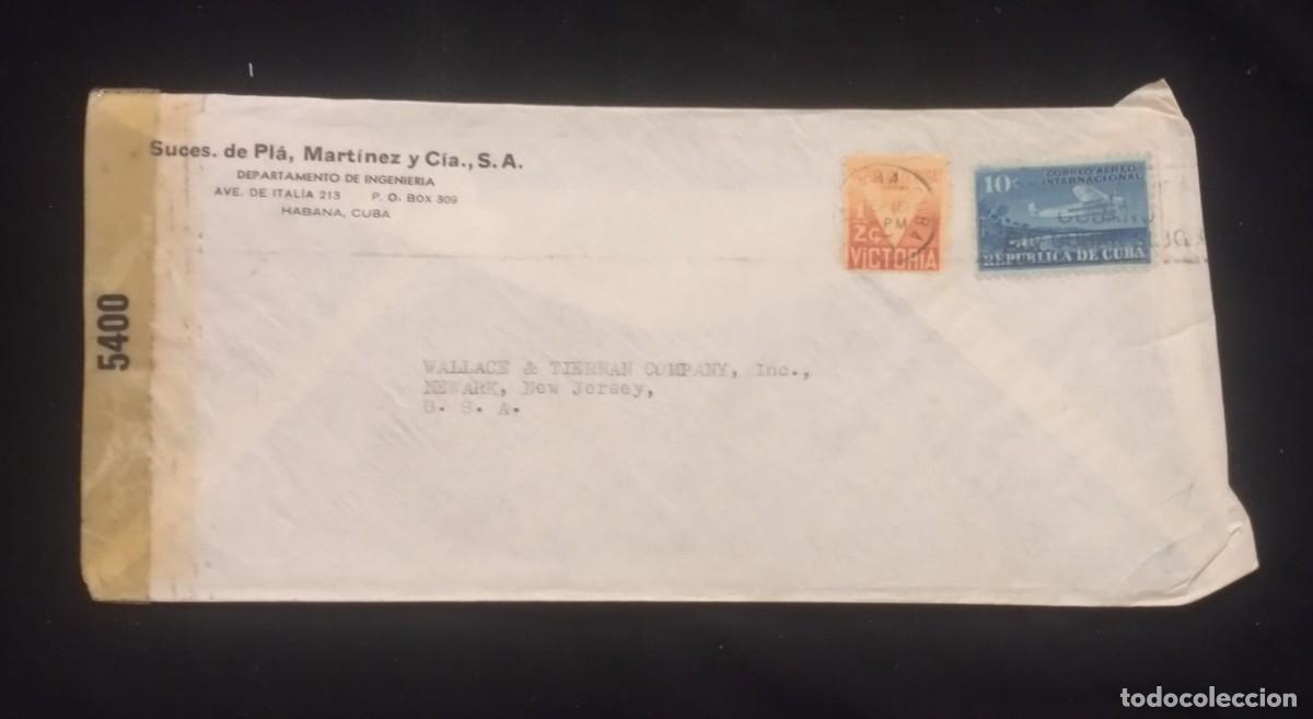 Sellos: TS) 1930 CUBA, AIRMAIL, COVER SENT FROM HAVANA TO NEW JERSEY, USA, VF.