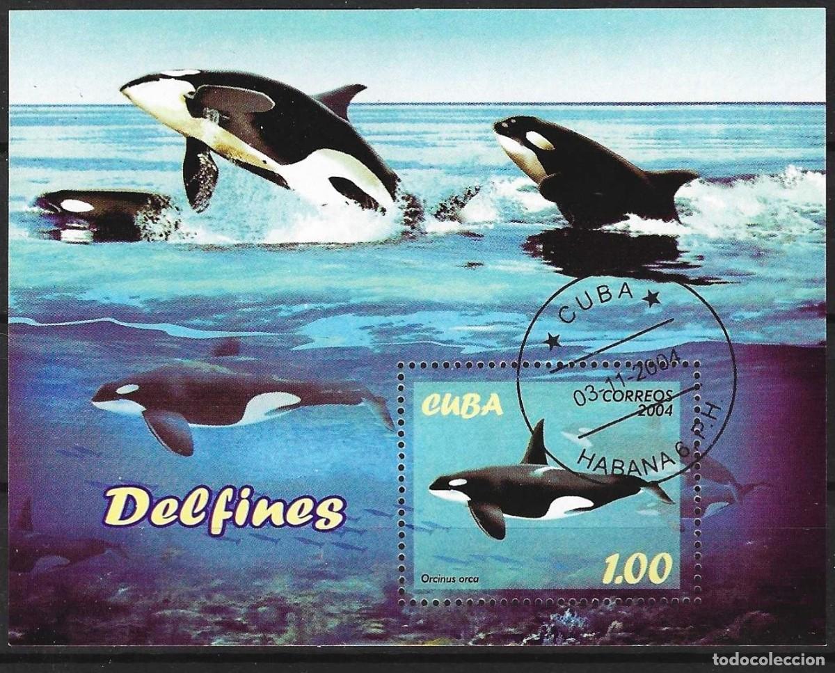 Sellos: Cuba 2004 - Mi BL 193 - YT BF 193 - Fauna marina : Orca