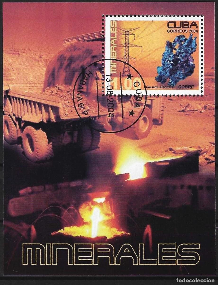 Sellos: Cuba 2004 - Mi BL 191 - YT BF 192 - Industria minera del cobre