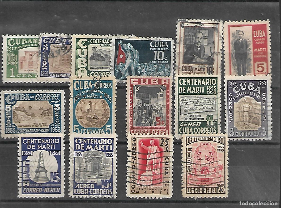 Sellos: CUBA SELLOS DE LA SERIE MATASELLADA DE 1953