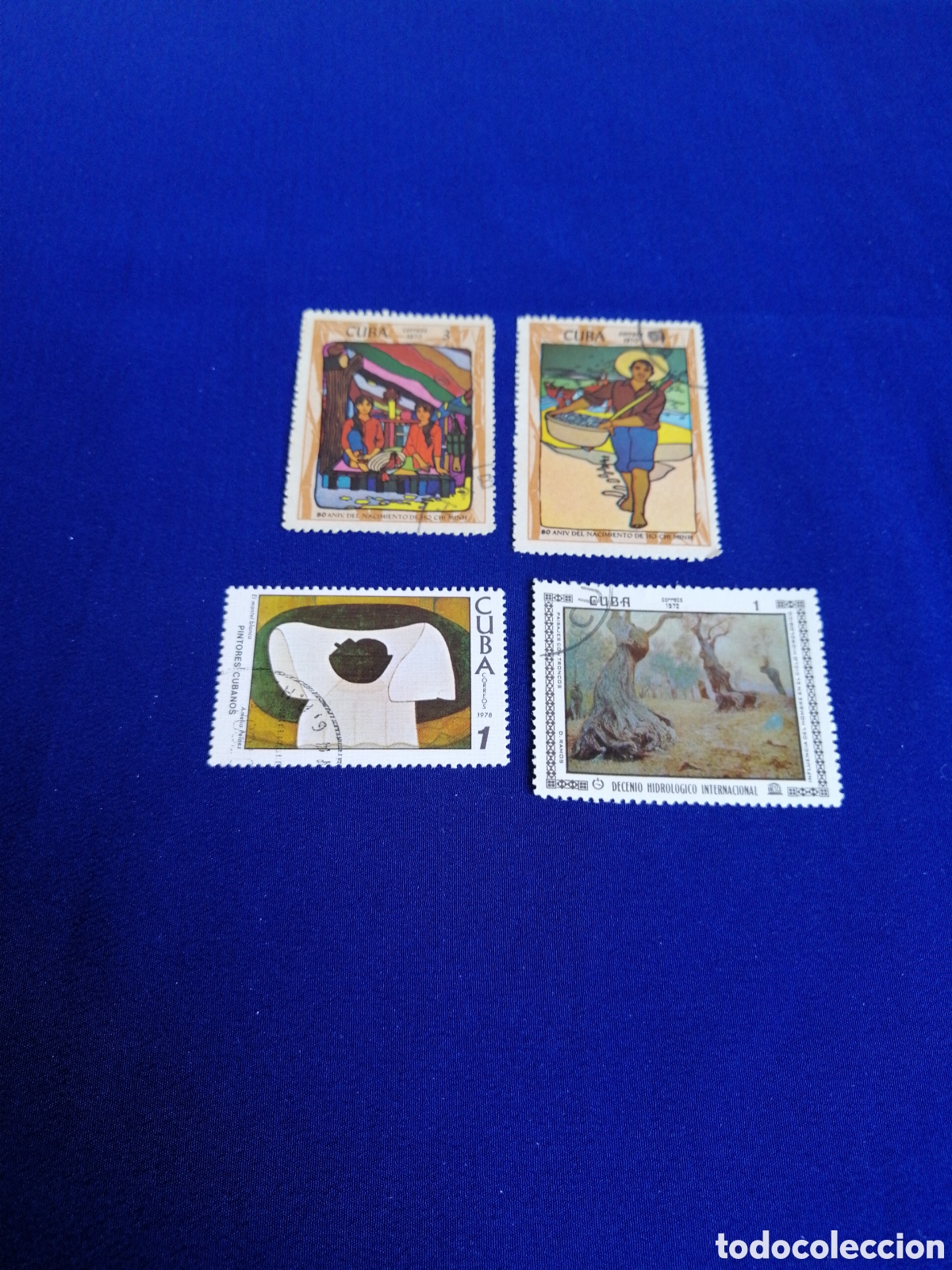 Sellos: CUBA - LOTE PINTURA SELLO USADO MATASELLADOS