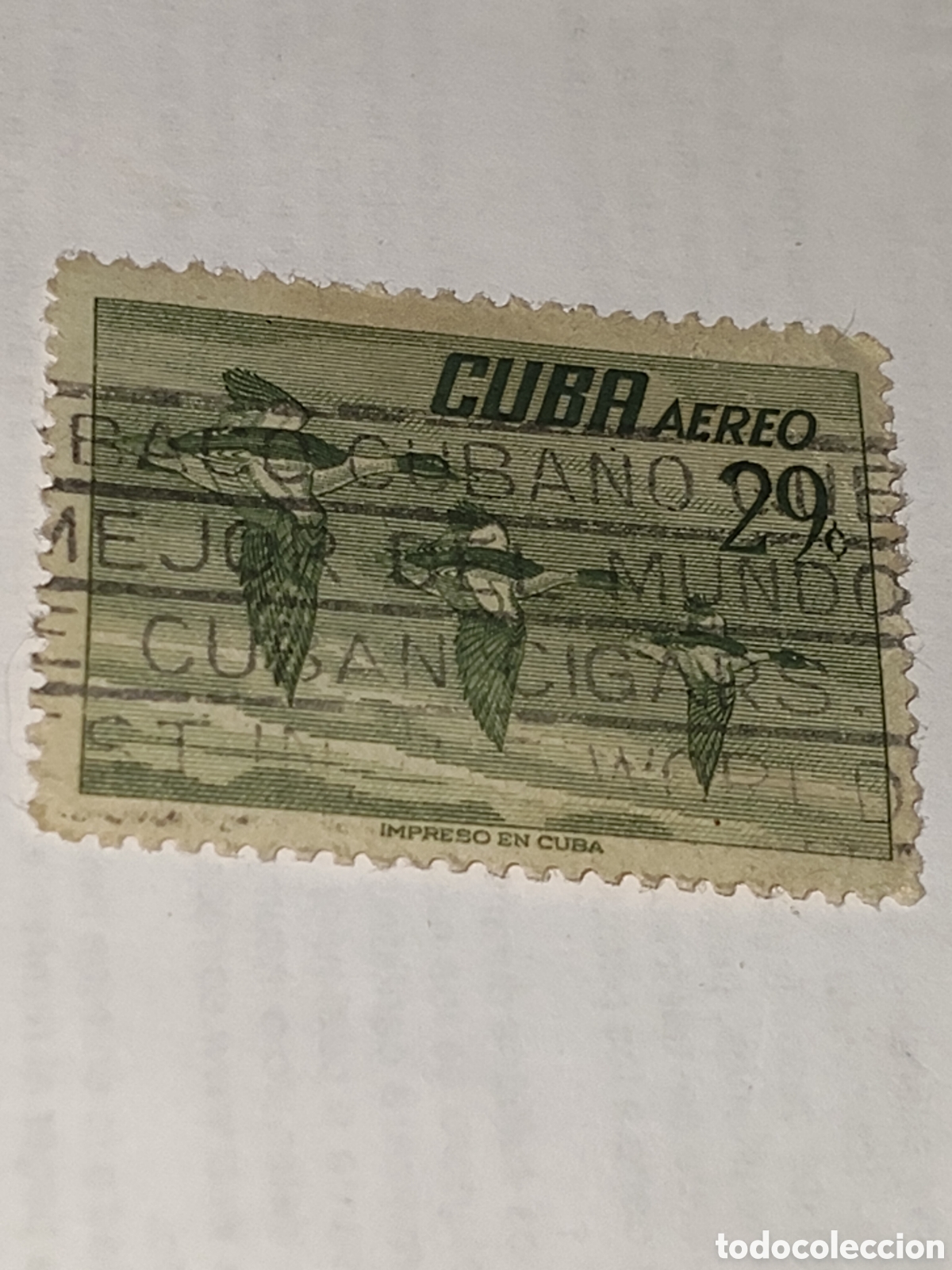 Sellos: Sello de Cuba serie Aves 1956 usado
