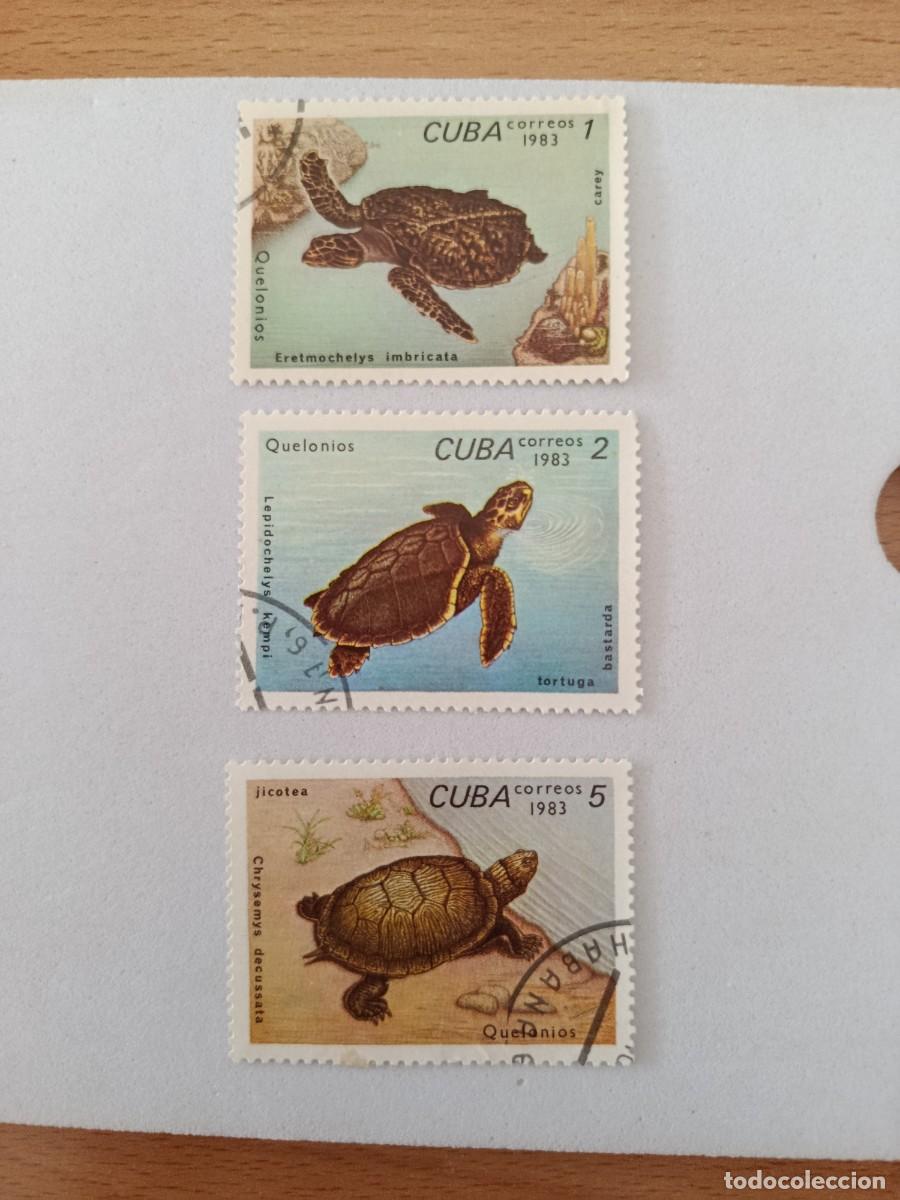 Sellos: Sellos Cuba 1983, Quelonios de Cuba. Edifil 2934/2936